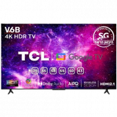 טלוויזיה חכמה 4K מבית TCL טי.סי.אל דגם 50V6B