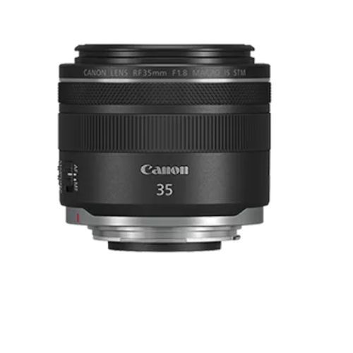 עדשה מקצועית למצלמה מבית CANON קנון דגם  RF 35MM F/1.8 MACRO IS STM 2973C005AA